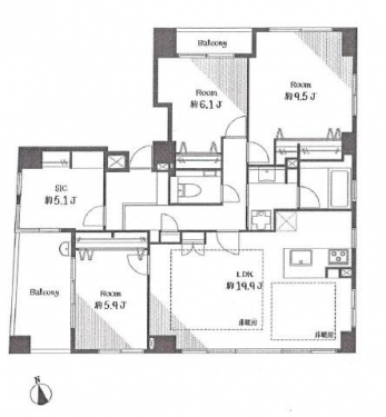 �Ԏ��}�@���Ԏ��}��4�����{LDK��