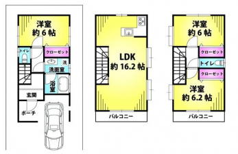 �Ԏ��}�@���Ԏ��}��3LDK�{�J�[�X�y�[�X��