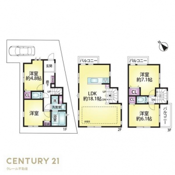 �Ԏ��}�@���Ԏ��}��4LDK�{���ԏ�