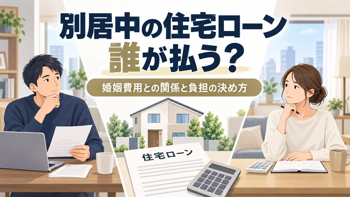 別居中の住宅ローンは誰が払う？婚姻費用との関係と負担の決め方