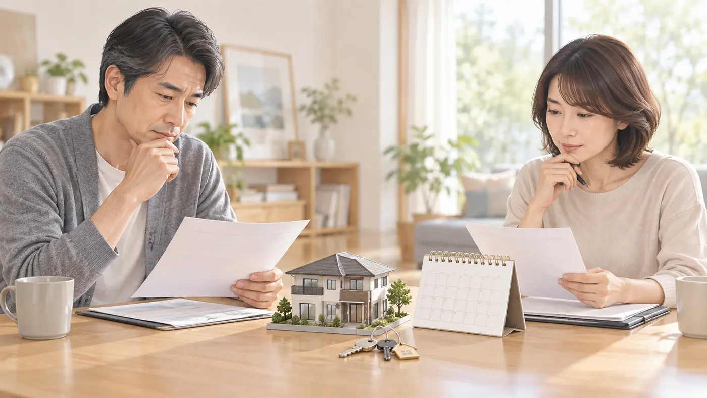 離婚前後の家の売却時期と手続きを確認する夫婦