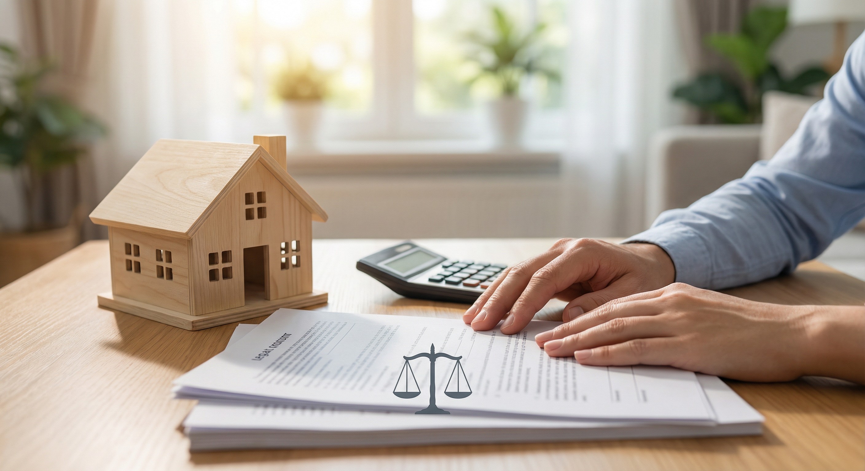 財産分与の考え方をイメージした天秤のイラスト