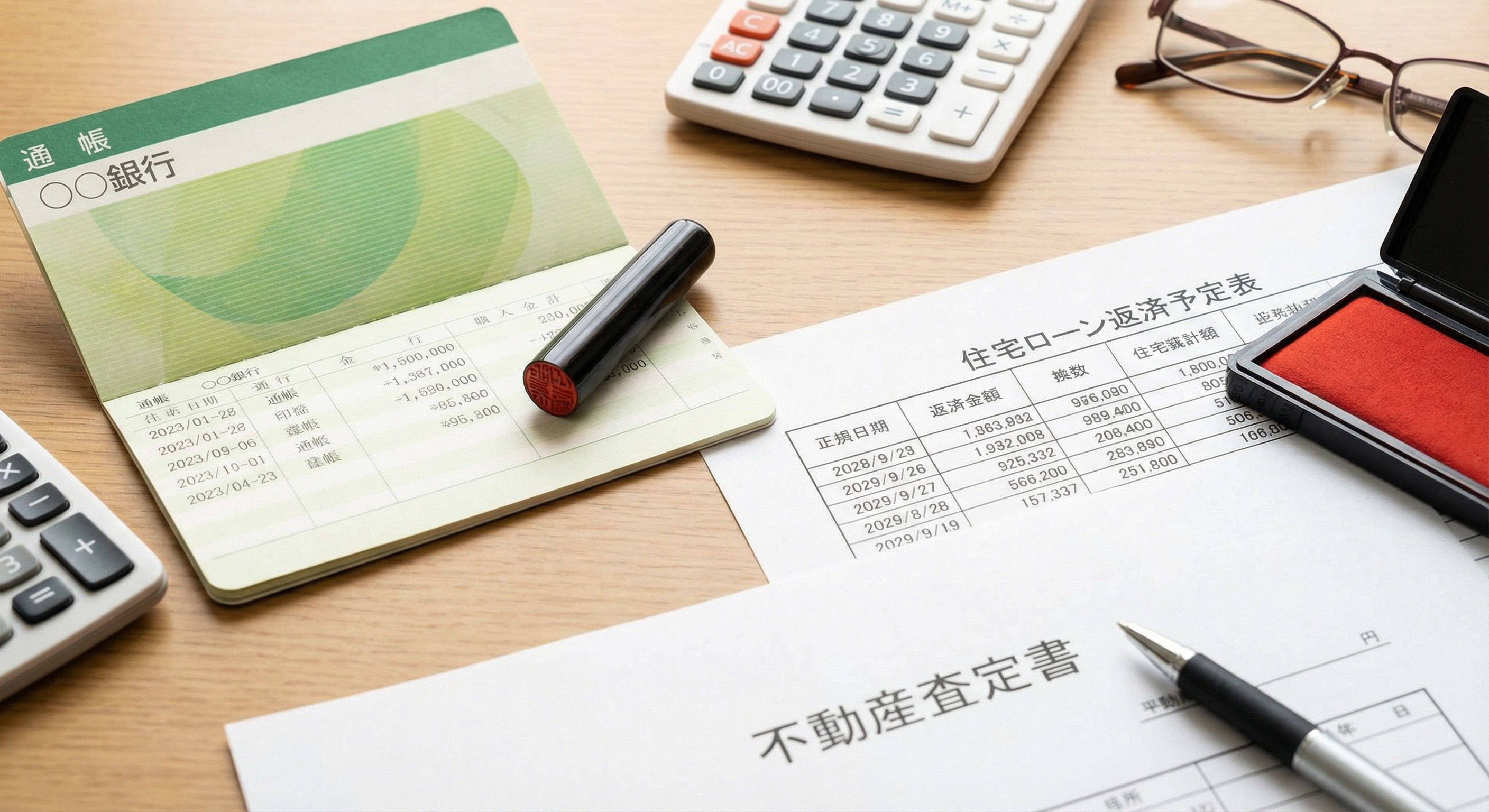 住宅ローン残高と不動産査定額を確認するイメージ